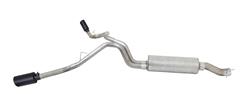 Gibson Black Elite Split Rear Exhaust 14-19 Dodge Ram 6.4L Hemi - Click Image to Close